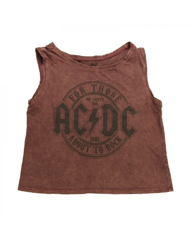 AC/DC Women's We Salute You Sleeveless T-Shirt $8.50 Shirts