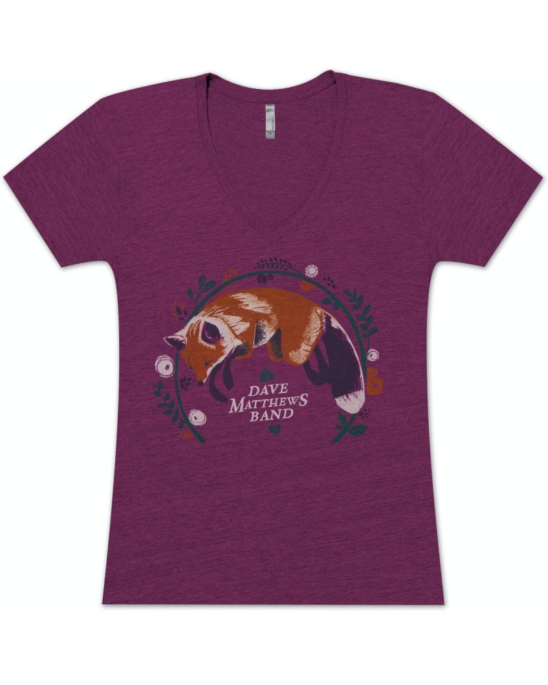 Dave Matthews Band Ladies Fox V-Neck Shirt $9.00 Shirts