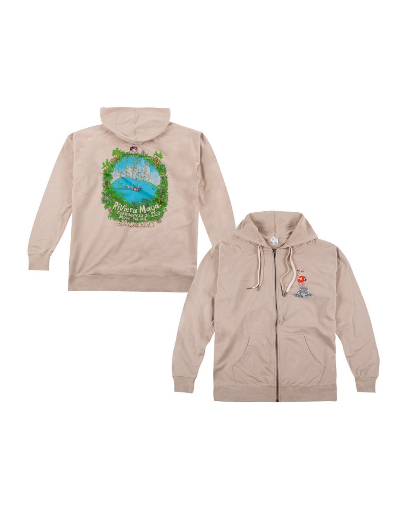 Phish Cenote Flamingo Zip Up Hoodie $20.15 Sweatshirts