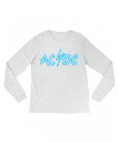 AC/DC Heather Long Sleeve Shirt | Electric Logo Shirt $12.58 Shirts