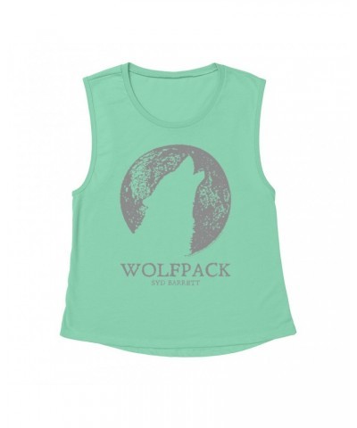 Syd Barrett Ladies' Muscle Tank Top | Wolfpack Distressed Shirt $16.48 Shirts