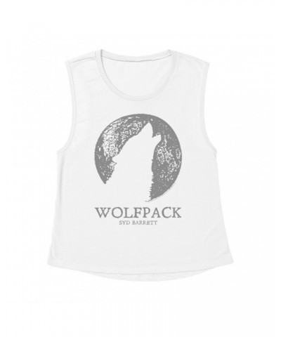 Syd Barrett Ladies' Muscle Tank Top | Wolfpack Distressed Shirt $16.48 Shirts