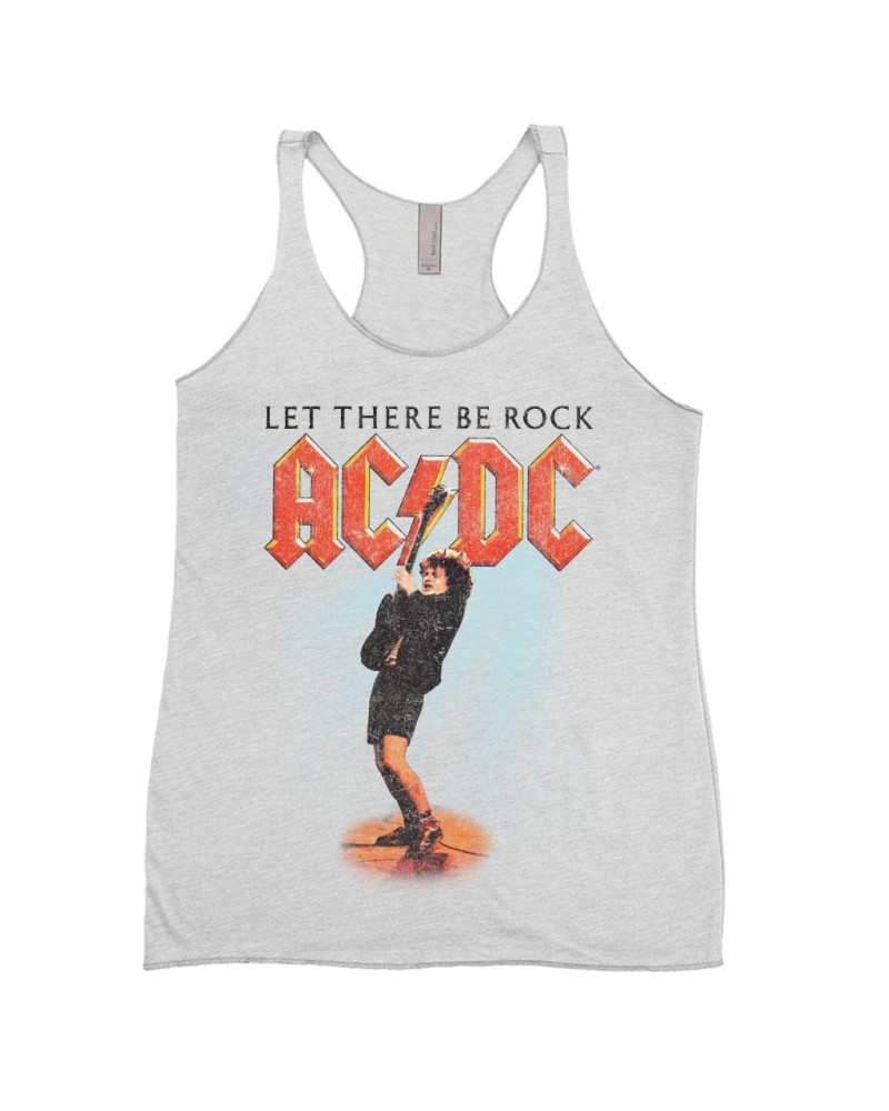 AC/DC Ladies' Tank Top | Let There Be Rock Album Cover Design Shirt $11.87 Shirts