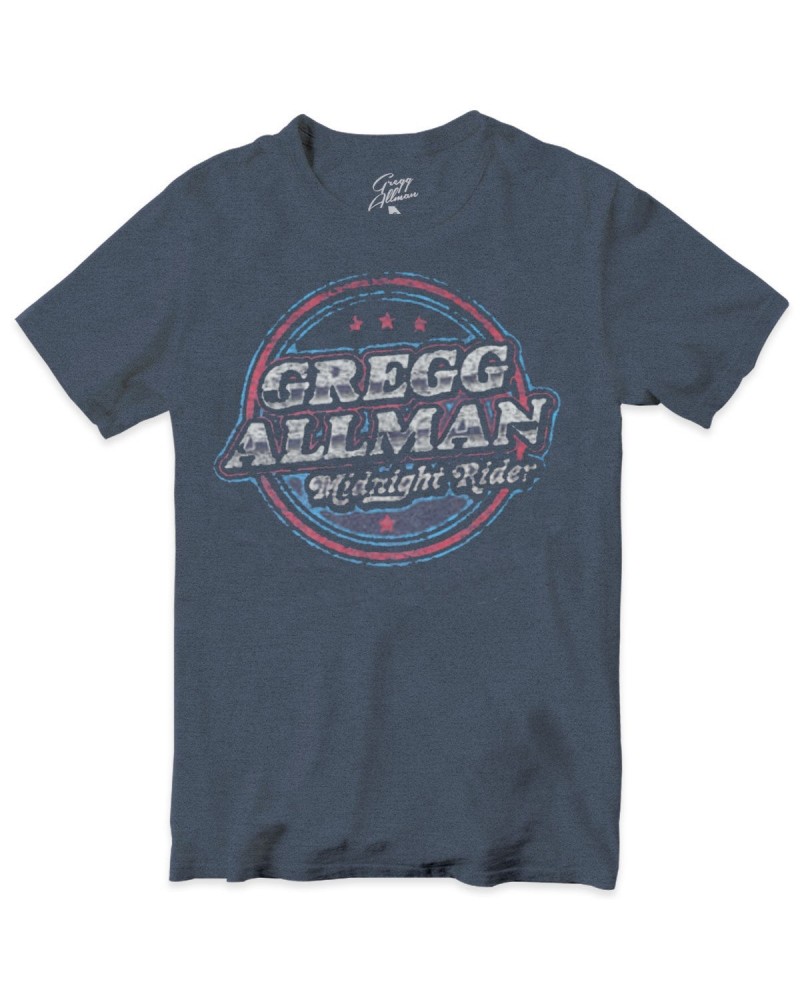 Gregg Allman Midnight Rider Badge T-Shirt $13.65 Shirts