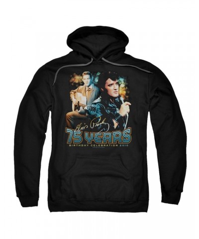 Elvis Presley Hoodie | 75 YEARS Pull-Over Sweatshirt $16.00 Sweatshirts