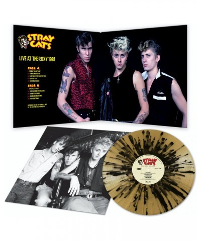 Stray Cats Live At The Roxy 1981 Gold/Black Splat Vinyl Record $13.30 Vinyl