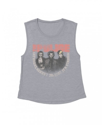 The Police Ladies' Muscle Tank Top | JFK Statium 1983 Concert Distressed Shirt $10.87 Shirts