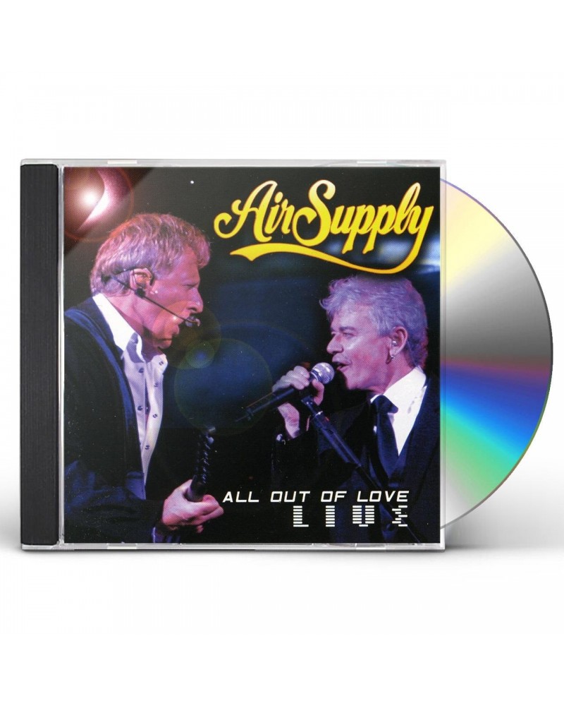 Air Supply ALL OUT OF LOVE LIVE CD $4.42 CD