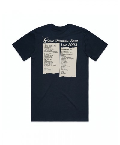 Dave Matthews Band Charlottesville 2023 Setlist Tee $11.90 Shirts