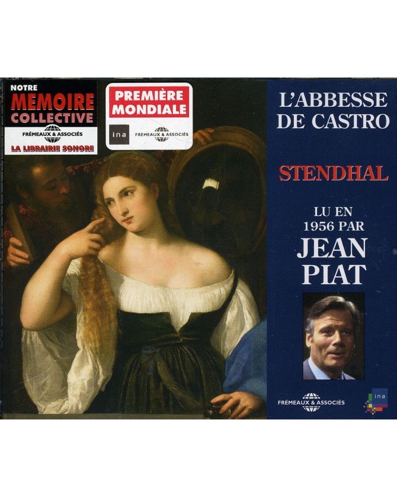 Jean Piat L'ABBESSE DE CASTRO: STENDHAL CD $12.67 CD