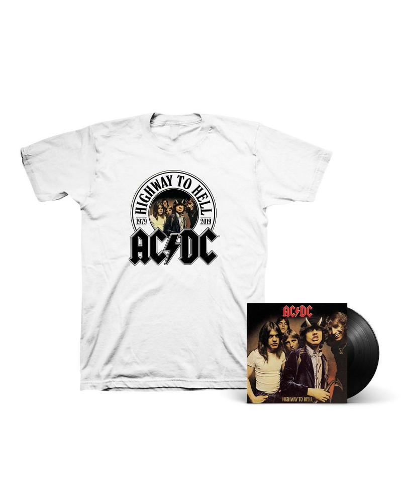 AC/DC Highway To Hell LP & 40th Anniversary T-Shirt Bundle $21.62 Vinyl