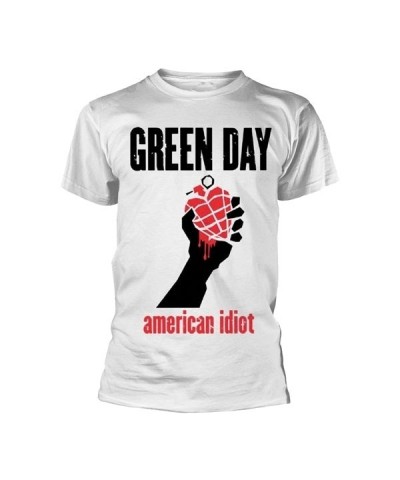 Green Day T-Shirt - American Idiot Heart (White) $11.95 Shirts