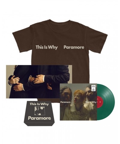 Paramore This Is Why Brown T-Shirt Vinyl Boxset $24.70 Vinyl