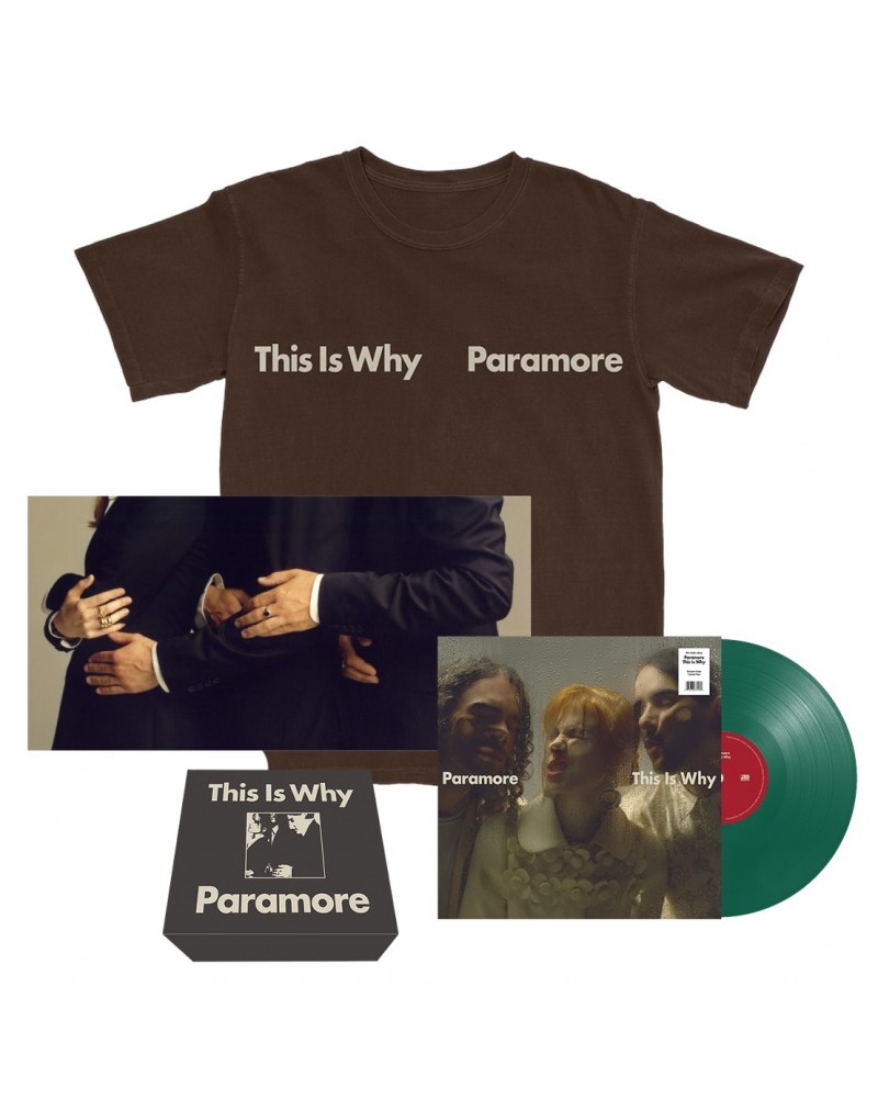 Paramore This Is Why Brown T-Shirt Vinyl Boxset $24.70 Vinyl