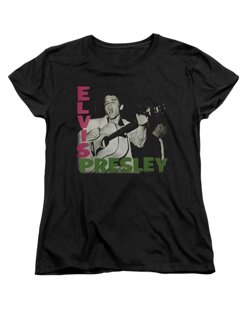 Elvis Presley Women's Shirt | ELVIS PRESLEY ALBUM Ladies Tee $8.64 Shirts