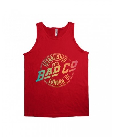 Bad Company Unisex Tank Top | Rainbow Ombre Est. 1973 London Logo Shirt $8.73 Shirts