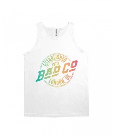 Bad Company Unisex Tank Top | Rainbow Ombre Est. 1973 London Logo Shirt $8.73 Shirts