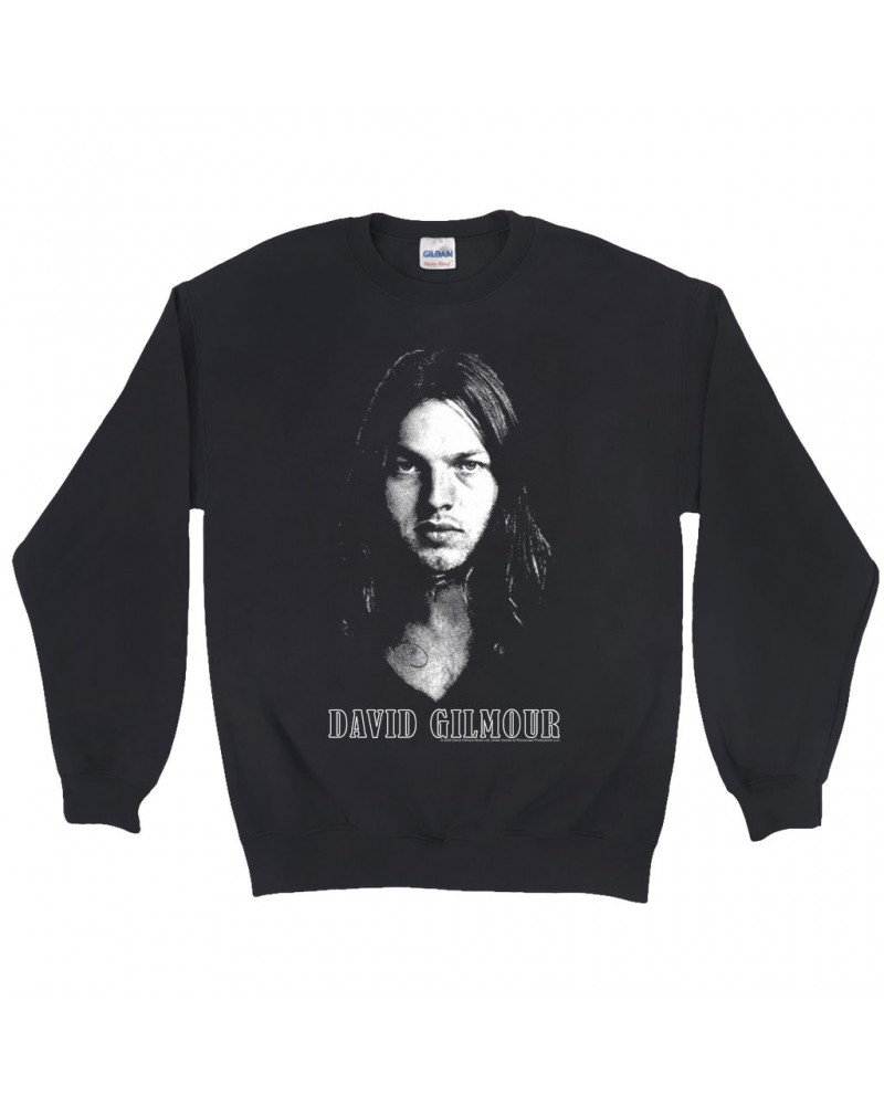 David Gilmour Sweatshirt | Pink Floyd Portrait Sweatshirt $16.08 Sweatshirts