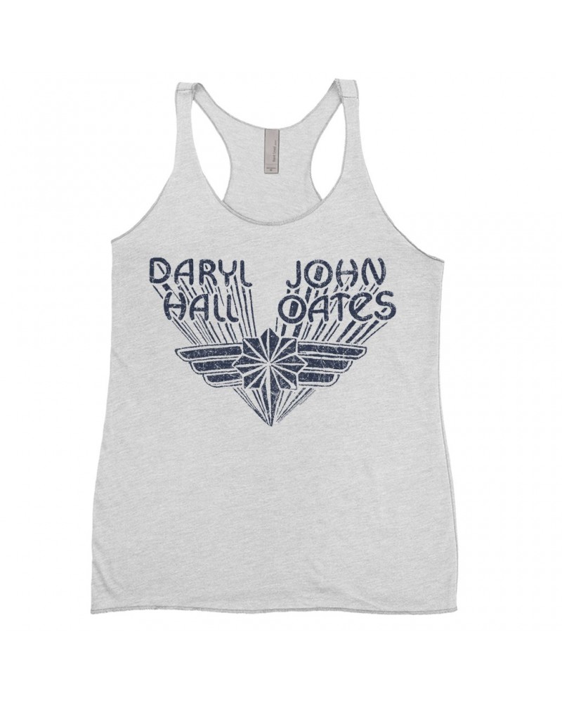 Daryl Hall & John Oates Ladies' Tank Top | Navy Wings Logo Distressed Shirt $8.69 Shirts