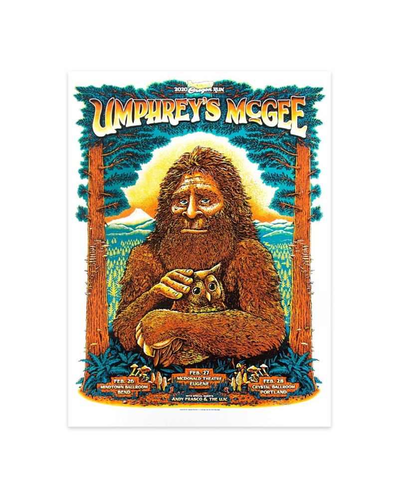 Umphrey's McGee Pete Schaw Oregon Poster $12.90 Decor