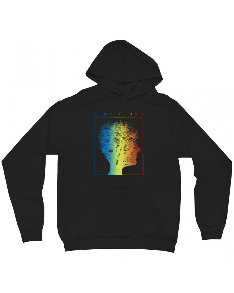 Pink Floyd Hoodie | Tree Of Half Life Ombre Rainbow Image Hoodie $12.78 Sweatshirts