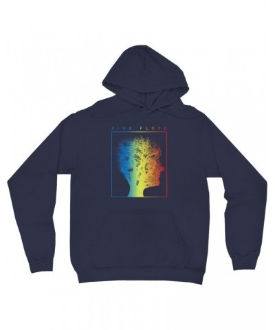 Pink Floyd Hoodie | Tree Of Half Life Ombre Rainbow Image Hoodie $12.78 Sweatshirts