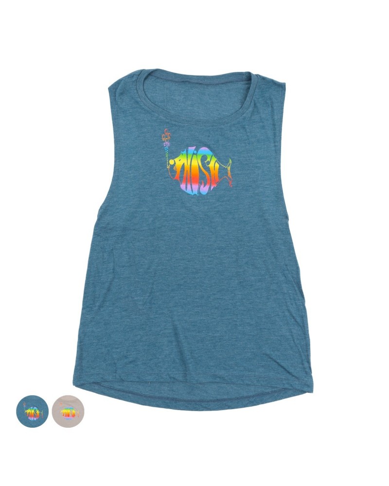 Phish Women's Rainbow Flowy Muscle Tank $9.36 Shirts