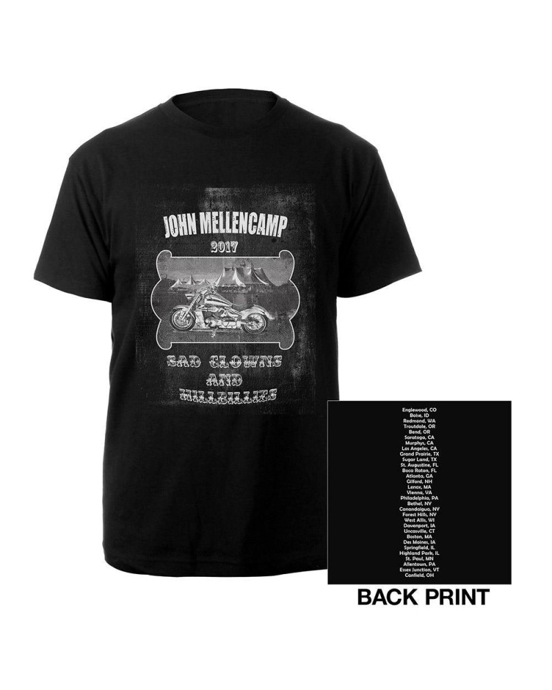 John Mellencamp Sad Clowns and Hillbillies Bike Tee - Summer 2017 Tour $10.98 Shirts