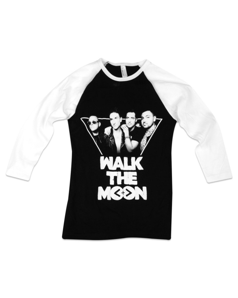 WALK THE MOON Band Photo Women's Raglan - Black $9.00 Shirts