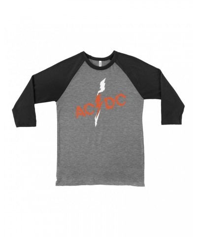 AC/DC 3/4 Sleeve Baseball Tee | Vintage Retro Powerage Logo Shirt $11.68 Shirts