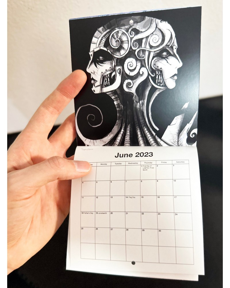 Steam Powered Giraffe 1896 Mini Calendar for 2023 $2.00 Calendars