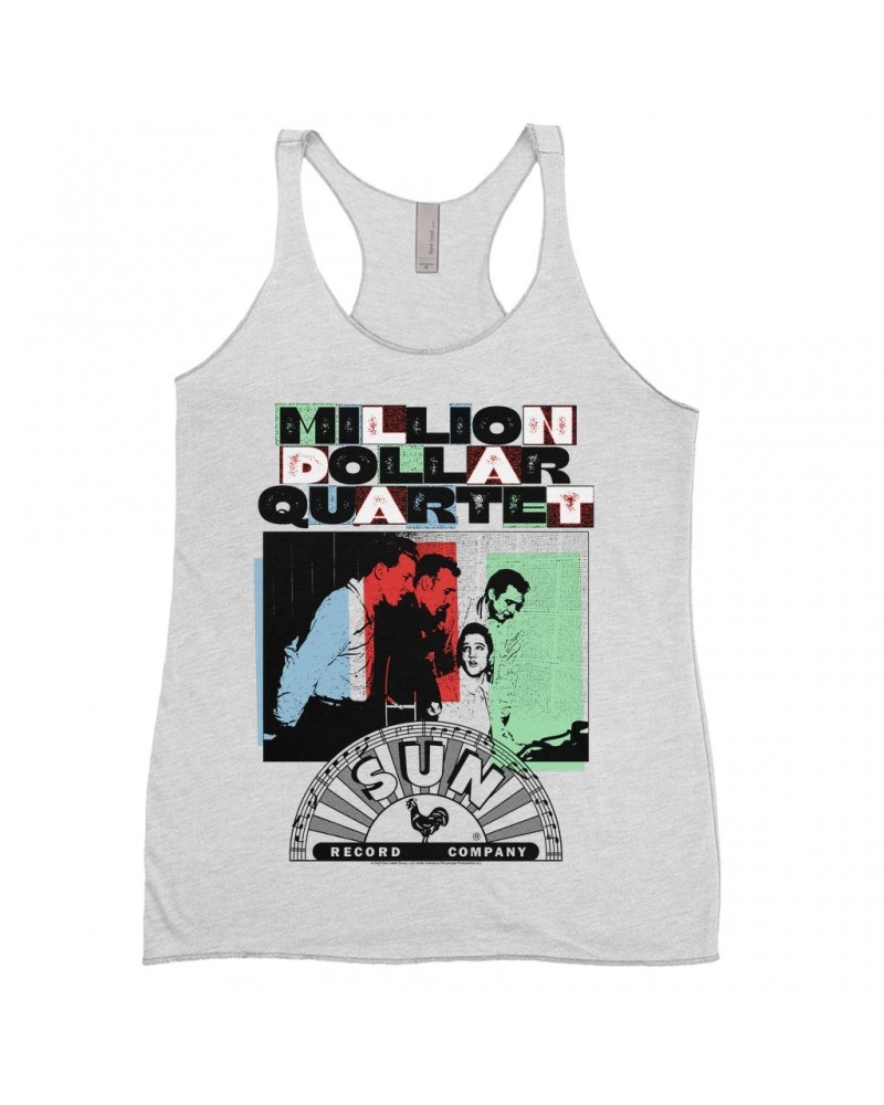 Sun Records Ladies' Tank Top | Multi-Color Million Dollar Quartet Image Shirt $9.26 Shirts